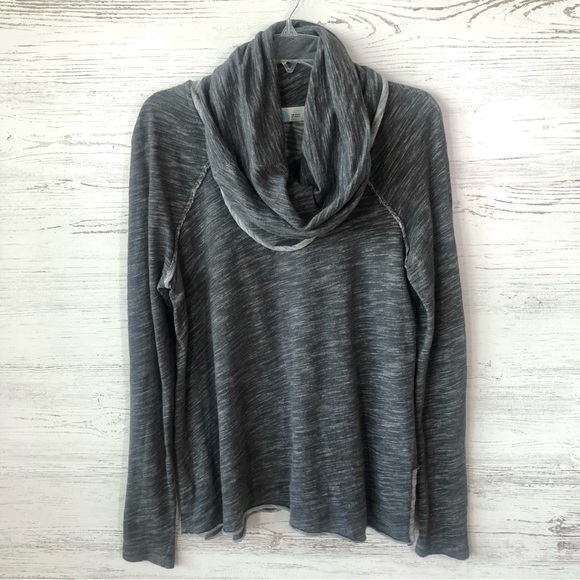 FREE PEOPLE BEACH Cowl Neck Cocoon Pullover Gray One Body - Picture 4 of 8